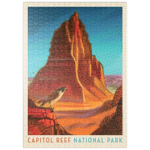 MyPuzzle Capitol Reef National Park: Falcon Roost, Vintage Poster - Premium 500 Teile Puzzle - MyPuzzle Sonderkollektion von Anderson Design Group MyPuzzle Capitol Reef National Park: Falcon Roost, Vintage Poster - Premium 500 Teile Puzzle - MyPuzzle Sonderkollektion von Anderson Design Group von MyPuzzle.com