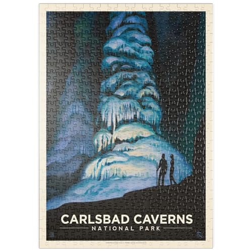 MyPuzzle Carlsbad Caverns National Park: Big Room, Vintage Poster - Premium 500 Teile Puzzle - MyPuzzle Sonderkollektion von Anderson Design Group von MyPuzzle.com