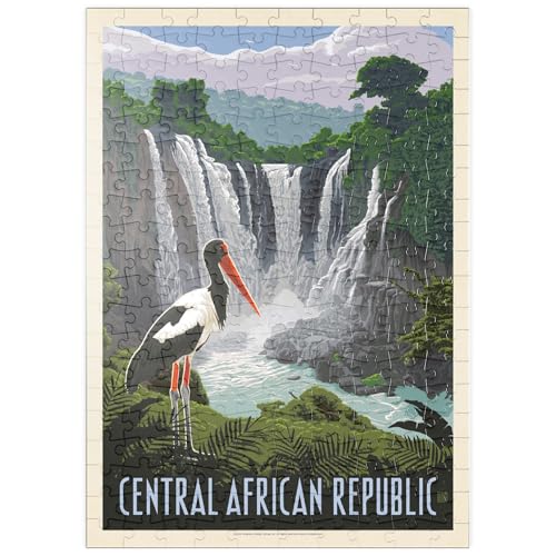 MyPuzzle Central African Republic, Vintage Poster - Premium 200 Teile Puzzle - MyPuzzle Sonderkollektion von Anderson Design Group von MyPuzzle.com