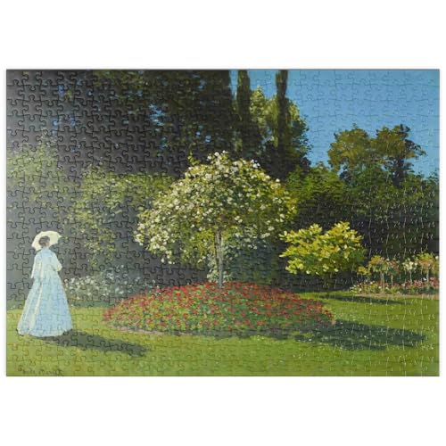 MyPuzzle Claude Monet's Lady in The Garden (1867) - Premium 500 Teile Puzzle - MyPuzzle Sonderkollektion von Æpyornis von MyPuzzle.com