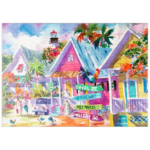 MyPuzzle Conch Republic – Aquarellkunst - Premium 100 Teile Puzzle - MyPuzzle Sonderkollektion von Puzzle Galaxy von MyPuzzle.com