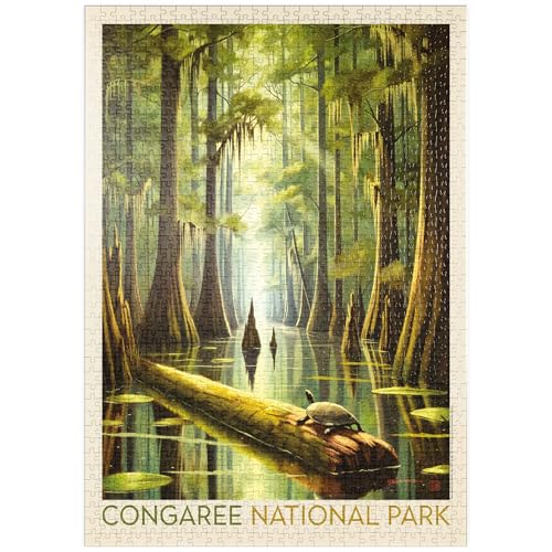 MyPuzzle Congaree National Park: Schildkrötenzeit - Premium 1000 Teile Puzzle - MyPuzzle Sonderkollektion von Anderson Design Group von MyPuzzle.com