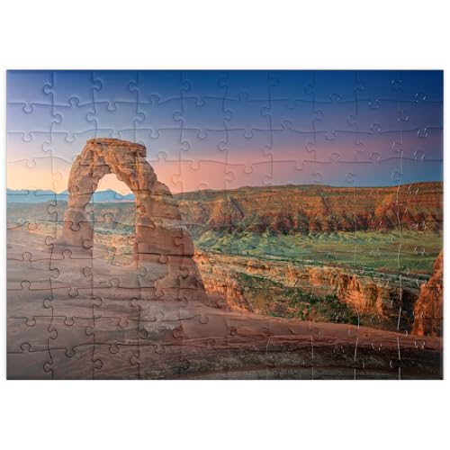 MyPuzzle Delicate Arch im Arches-Nationalpark – Utahs Naturwunder - Premium 100 Teile Puzzle - MyPuzzle Sonderkollektion von Puzzle Galaxy von MyPuzzle.com