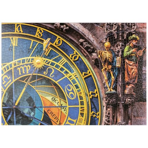 MyPuzzle Detail der Prager Astronomischen Uhr (Orloj), Prag - Premium 1000 Teile Puzzle - MyPuzzle Sonderkollektion von Puzzle Galaxy von MyPuzzle.com