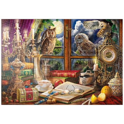 MyPuzzle Die Wacht der Eulen - Premium 1000 Teile Puzzle - MyPuzzle Sonderkollektion von Puzzle Galaxy von MyPuzzle.com