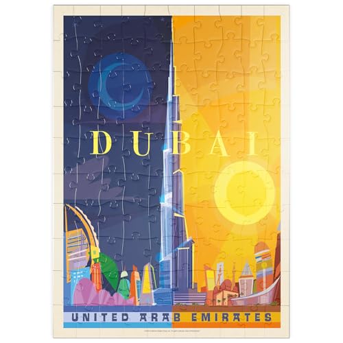 MyPuzzle Dubai (Mod Design), Vintage Poster - Premium 100 Teile Puzzle - MyPuzzle Sonderkollektion von Anderson Design Group von MyPuzzle.com