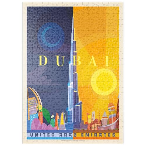 MyPuzzle Dubai (Mod Design), Vintage Poster - Premium 500 Teile Puzzle - MyPuzzle Sonderkollektion von Anderson Design Group von MyPuzzle.com