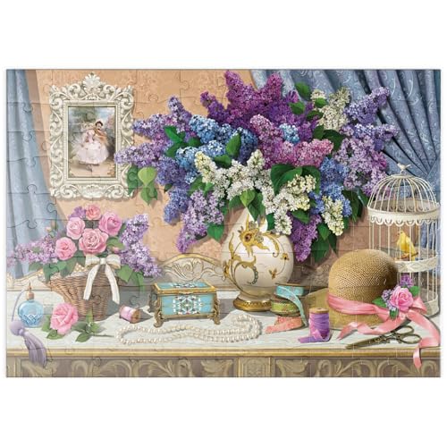 MyPuzzle Duftende Blüten im Boudoir - Premium 100 Teile Puzzle - MyPuzzle Sonderkollektion von Puzzle Galaxy von MyPuzzle.com