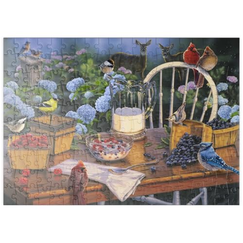 MyPuzzle EIN Gedeckter Tisch im Herzen der Natur - Premium 200 Teile Puzzle - MyPuzzle Sonderkollektion von Puzzle Galaxy von MyPuzzle.com