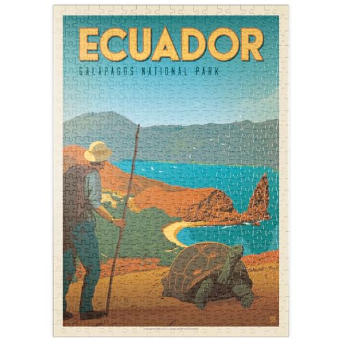 MyPuzzle Ecuador: Galapagos National Park, Vintage Poster - Premium 500 Teile Puzzle - MyPuzzle Sonderkollektion von Anderson Design Group von MyPuzzle.com