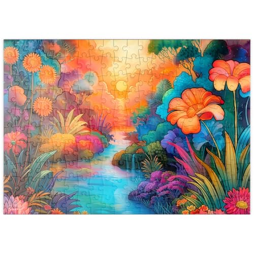 MyPuzzle Fantasy River Valley mit lebhaftem Sonnenuntergang - Premium 200 Teile Puzzle - MyPuzzle Sonderkollektion von Puzzle Galaxy MyPuzzle Fantasy River Valley mit lebhaftem Sonnenuntergang - Premium 200 Teile Puzzle - MyPuzzle Sonderkollektion von Puzzle Galaxy von MyPuzzle.com