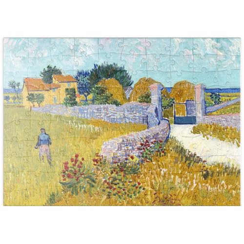 MyPuzzle Farmhouse in Provence (1888) by Vincent Van Gogh - Premium 100 Teile Puzzle - MyPuzzle Sonderkollektion von Æpyornis von MyPuzzle.com