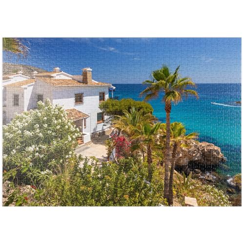 MyPuzzle Ferienhaus an der Küste bei Moraira, Costa Blanca, Spanien - Premium 1000 Teile Puzzle - MyPuzzle Sonderkollektion von Puzzle Galaxy von MyPuzzle.com