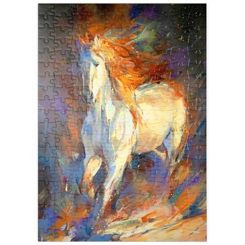 MyPuzzle Feuriger weißer Hengst in Bewegung - Premium 200 Teile Puzzle - MyPuzzle Sonderkollektion von Puzzle Galaxy MyPuzzle Feuriger weißer Hengst in Bewegung - Premium 200 Teile Puzzle - MyPuzzle Sonderkollektion von Puzzle Galaxy von MyPuzzle.com