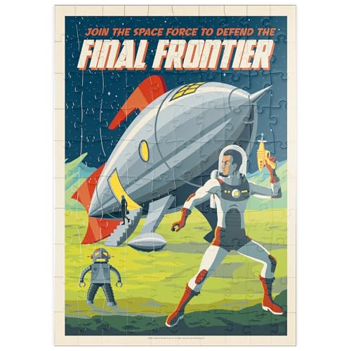 MyPuzzle Final Frontier (Join The Space Force), Vintage Poster - Premium 100 Teile Puzzle - MyPuzzle Sonderkollektion von Anderson Design Group von MyPuzzle.com