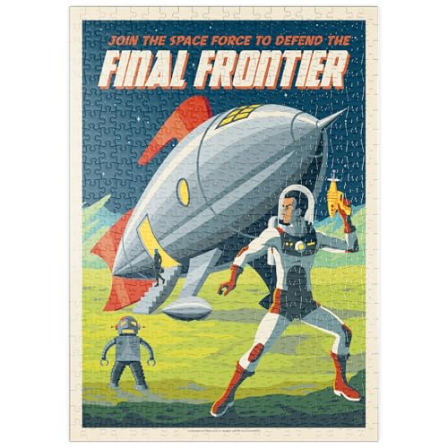 MyPuzzle Final Frontier (Join The Space Force), Vintage Poster - Premium 500 Teile Puzzle - MyPuzzle Sonderkollektion von Anderson Design Group von MyPuzzle.com