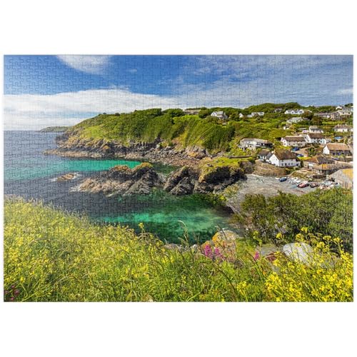 MyPuzzle Fischerdorf Cadgwith auf der Lizard Peninsula, Cornwall - Premium 1000 Teile Puzzle - MyPuzzle Sonderkollektion von Puzzle Galaxy von MyPuzzle.com