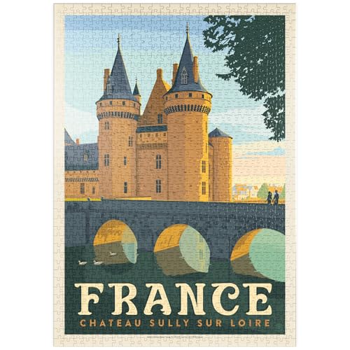 MyPuzzle France: Loire Valley, Vintage Poster - Premium 1000 Teile Puzzle - MyPuzzle Sonderkollektion von Anderson Design Group von MyPuzzle.com