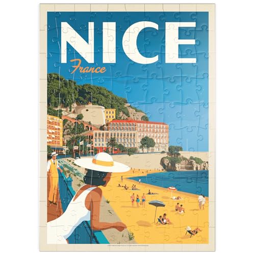 MyPuzzle Frankreich: Nizza, Vintage Poster - Premium 100 Teile Puzzle - MyPuzzle Sonderkollektion von Anderson Design Group von MyPuzzle.com