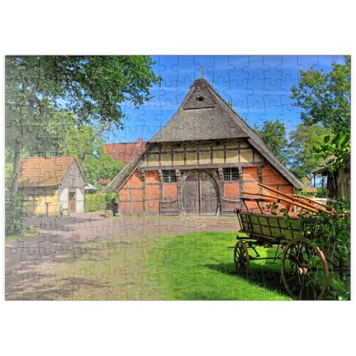 MyPuzzle Freilichtmuseum Ammerländer Bauernhaus im Kurpark, Bad Zwischenahn - Premium 200 Teile Puzzle - MyPuzzle Sonderkollektion von Puzzle Galaxy von MyPuzzle.com