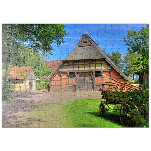 MyPuzzle Freilichtmuseum Ammerländer Bauernhaus im Kurpark, Bad Zwischenahn - Premium 200 Teile Puzzle - MyPuzzle Sonderkollektion von Puzzle Galaxy von MyPuzzle.com