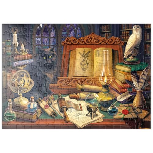 MyPuzzle Geheimnisse der Zauberbibliothek - Premium 200 Teile Puzzle - MyPuzzle Sonderkollektion von Puzzle Galaxy von MyPuzzle.com