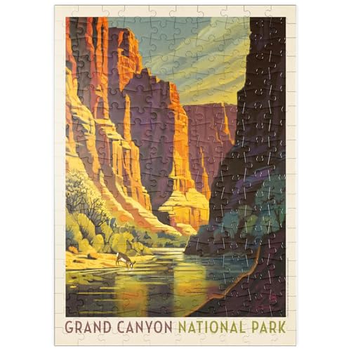 MyPuzzle Grand Canyon National Park: Refreshing Shadow, Vintage Poster - Premium 200 Teile Puzzle - MyPuzzle Sonderkollektion von Anderson Design Group von MyPuzzle.com