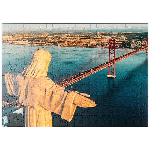 MyPuzzle Heiligtums Christi des Königs, Santuario de Cristo Rei. Lissabon, Portugal - Premium 200 Teile Puzzle - MyPuzzle Sonderkollektion von Puzzle Galaxy von MyPuzzle.com