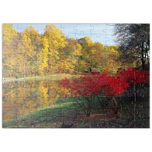 MyPuzzle Herbstlandschaft bei Ridgefield, Indian Summer, Connecticut, USA - Premium 100 Teile Puzzle - MyPuzzle Sonderkollektion von Puzzle Galaxy MyPuzzle Herbstlandschaft bei Ridgefield, Indian Summer, Connecticut, USA - Premium 100 Teile Puzzle - MyPuzzle Sonderkollektion von Puzzle Galaxy von MyPuzzle.com