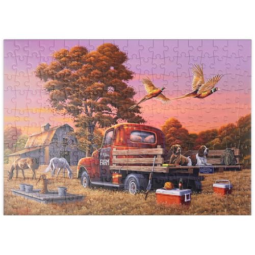 MyPuzzle Herbstlicher Bauernhof mit Fasanen und Oldtimer-LKW - Premium 200 Teile Puzzle - MyPuzzle Sonderkollektion von Puzzle Galaxy MyPuzzle Herbstlicher Bauernhof mit Fasanen und Oldtimer-LKW - Premium 200 Teile Puzzle - MyPuzzle Sonderkollektion von Puzzle Galaxy von MyPuzzle.com