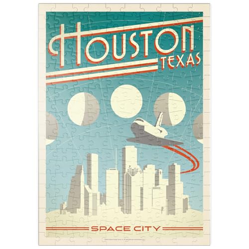 MyPuzzle Houston: Weltraumstadt, Vintage Poster - Premium 200 Teile Puzzle - MyPuzzle Sonderkollektion von Anderson Design Group MyPuzzle Houston: Weltraumstadt, Vintage Poster - Premium 200 Teile Puzzle - MyPuzzle Sonderkollektion von Anderson Design Group von MyPuzzle.com