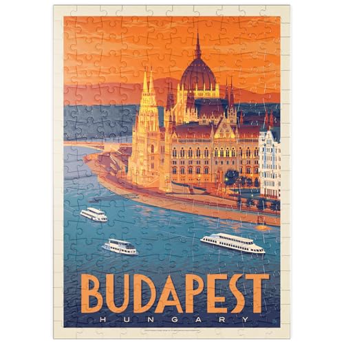 MyPuzzle Hungary: Budapest, Vintage Poster - Premium 200 Teile Puzzle - MyPuzzle Sonderkollektion von Anderson Design Group von MyPuzzle.com