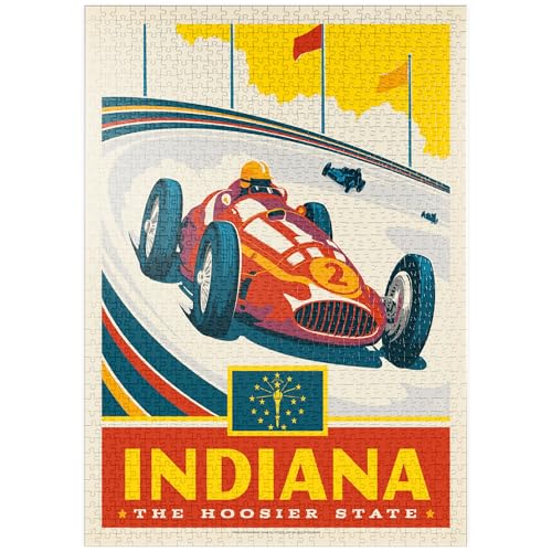 MyPuzzle Indiana: The Hoosier State - Premium 1000 Teile Puzzle - MyPuzzle Sonderkollektion von Anderson Design Group von MyPuzzle.com