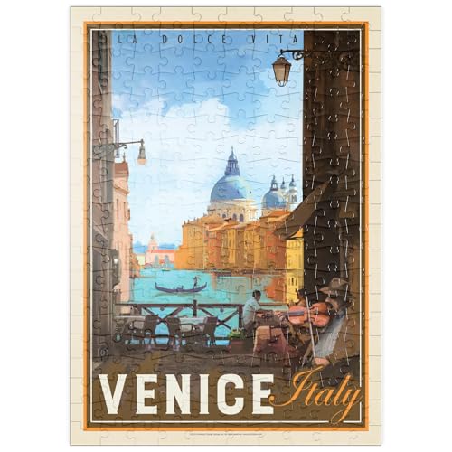 MyPuzzle Italien, Venedig: La Dolce Vita, Vintage Poster - Premium 200 Teile Puzzle - MyPuzzle Sonderkollektion von Anderson Design Group von MyPuzzle.com