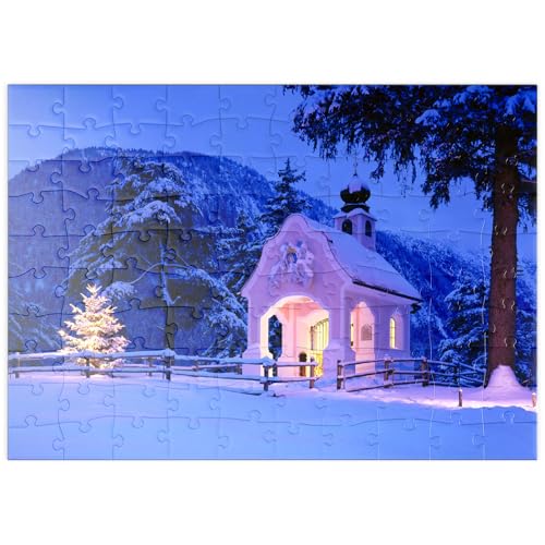 MyPuzzle Kapelle am Lautersee, Mittenwald, Oberbayern - Premium 100 Teile Puzzle - MyPuzzle Sonderkollektion von Puzzle Galaxy von MyPuzzle.com