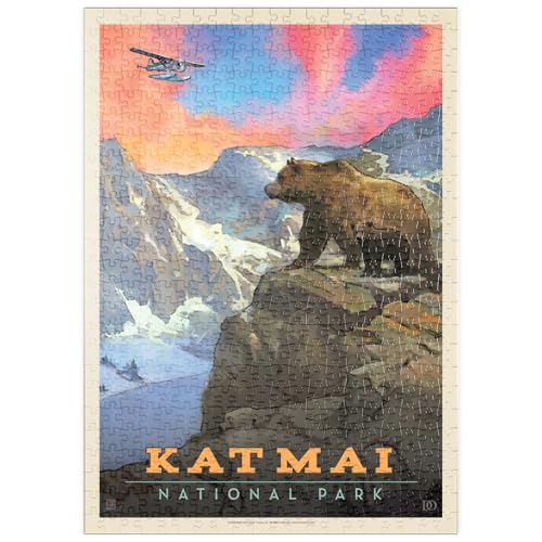 MyPuzzle Katmai National Park: Mountain View, Vintage Poster - Premium 500 Teile Puzzle - MyPuzzle Sonderkollektion von Anderson Design Group MyPuzzle Katmai National Park: Mountain View, Vintage Poster - Premium 500 Teile Puzzle - MyPuzzle Sonderkollektion von Anderson Design Group von MyPuzzle.com