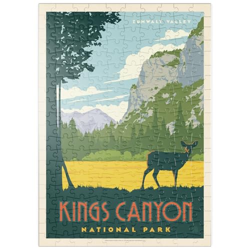 MyPuzzle Kings Canyon National Park, Vintage Poster - Premium 200 Teile Puzzle - MyPuzzle Sonderkollektion von Anderson Design Group von MyPuzzle.com