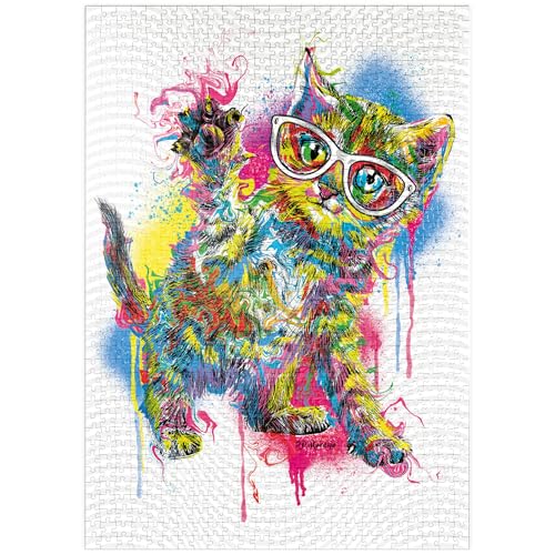 MyPuzzle Kitty SAGT Hallo - Premium 1000 Teile Puzzle - MyPuzzle Sonderkollektion von Puzzle Galaxy von MyPuzzle.com