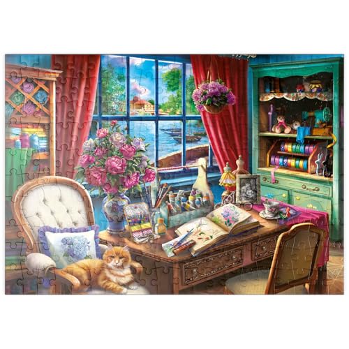 MyPuzzle Kreatives Refugium: EIN Blick ins Atelier - Premium 200 Teile Puzzle - MyPuzzle Sonderkollektion von Puzzle Galaxy von MyPuzzle.com