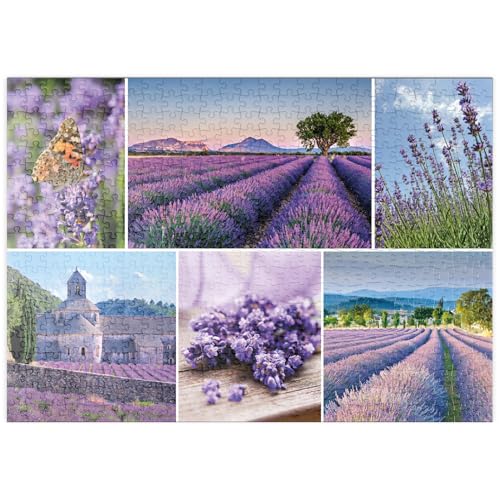 MyPuzzle Lavendelfelder in der Provence bei Valensole - Premium 500 Teile Puzzle - MyPuzzle Sonderkollektion von Starnberger Spiele von MyPuzzle.com