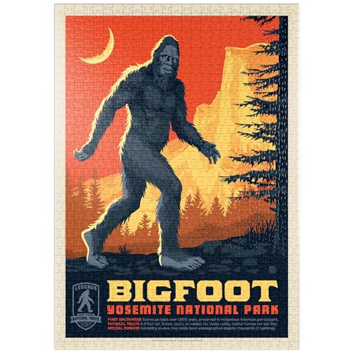 MyPuzzle Legenden der Nationalparks: Bigfoot im Yosemite - Premium 1000 Teile Puzzle - MyPuzzle Sonderkollektion von Anderson Design Group von MyPuzzle.com