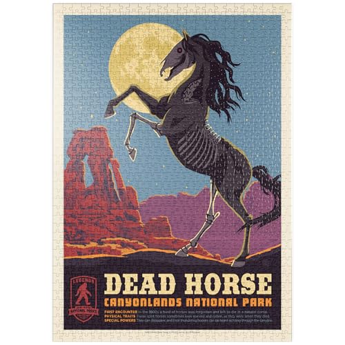 MyPuzzle Legends of The National Parks: Canyonlands' Dead Horse, Vintage Poster - Premium 1000 Teile Puzzle - MyPuzzle Sonderkollektion von Anderson Design Group von MyPuzzle.com