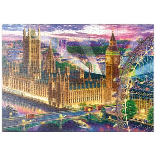 MyPuzzle Lichter über der Themse: EIN Abend in London - Premium 500 Teile Puzzle - MyPuzzle Sonderkollektion von Puzzle Galaxy von MyPuzzle.com