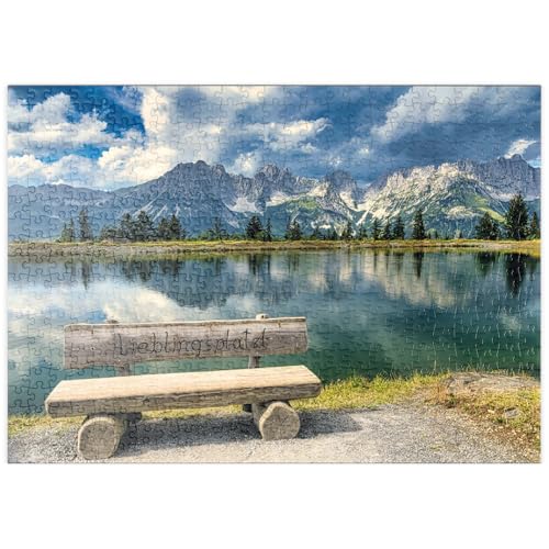 MyPuzzle Lieblingsplatzl am Wilden Kaiser, Österreich, Tirol - Kaisergebirge, Astbergsee - Premium 500 Teile Puzzle - MyPuzzle Sonderkollektion von Starnberger Spiele von MyPuzzle.com