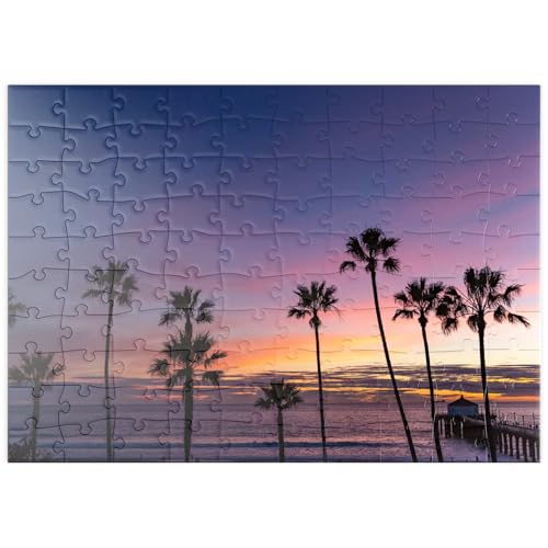 MyPuzzle Manhattan Beach Pier bei Sonnenuntergang mit Palmen-Silhouetten - Premium 100 Teile Puzzle - MyPuzzle Sonderkollektion von Puzzle Galaxy MyPuzzle Manhattan Beach Pier bei Sonnenuntergang mit Palmen-Silhouetten - Premium 100 Teile Puzzle - MyPuzzle Sonderkollektion von Puzzle Galaxy von MyPuzzle.com