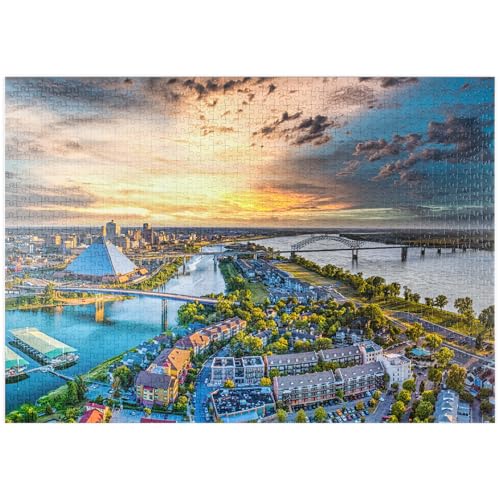 MyPuzzle Memphis Tennessee,Downtown - Premium 1000 Teile Puzzle - MyPuzzle Sonderkollektion von Puzzle Galaxy von MyPuzzle.com