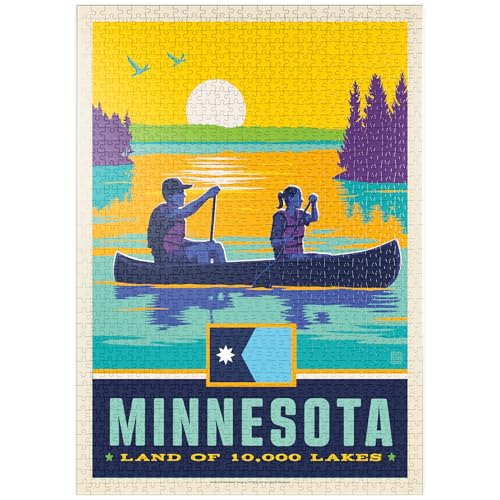 MyPuzzle Minnesota: Land of 10,000 Lakes - Premium 1000 Teile Puzzle - MyPuzzle Sonderkollektion von Anderson Design Group von MyPuzzle.com