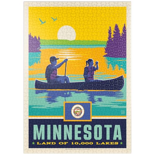 MyPuzzle Minnesota: Land of 10,000 Lakes - Premium 1000 Teile Puzzle - MyPuzzle Sonderkollektion von Anderson Design Group von MyPuzzle.com