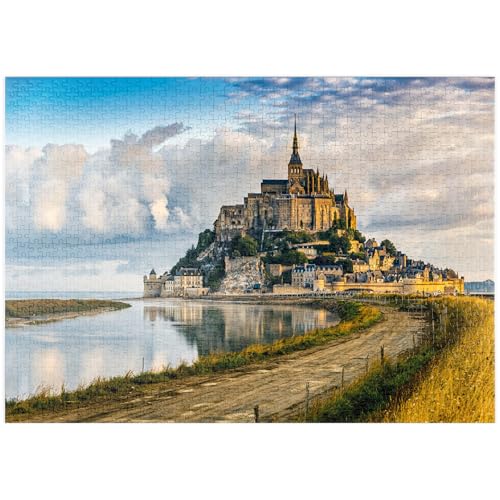 MyPuzzle Morgenblick auf den Mont Saint-Michel - Frankreich - Premium 1000 Teile Puzzle - MyPuzzle Sonderkollektion von Puzzle Galaxy von MyPuzzle.com