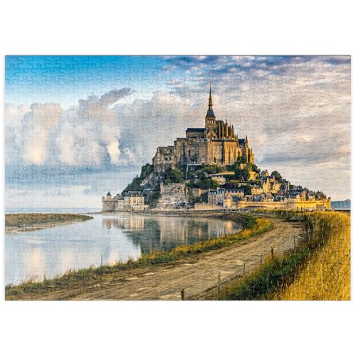 MyPuzzle Morgenblick auf den Mont Saint-Michel - Frankreich - Premium 500 Teile Puzzle - MyPuzzle Sonderkollektion von Puzzle Galaxy von MyPuzzle.com